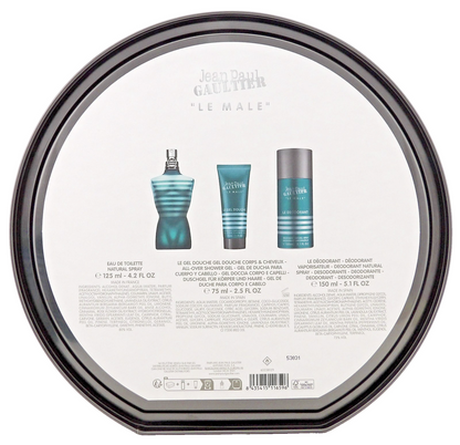 Jean Paul Gaultier LE MALE 4.2 EDT Spray+ 2.5 S/Gel+ 5.1 Deo Spray New Men's Set