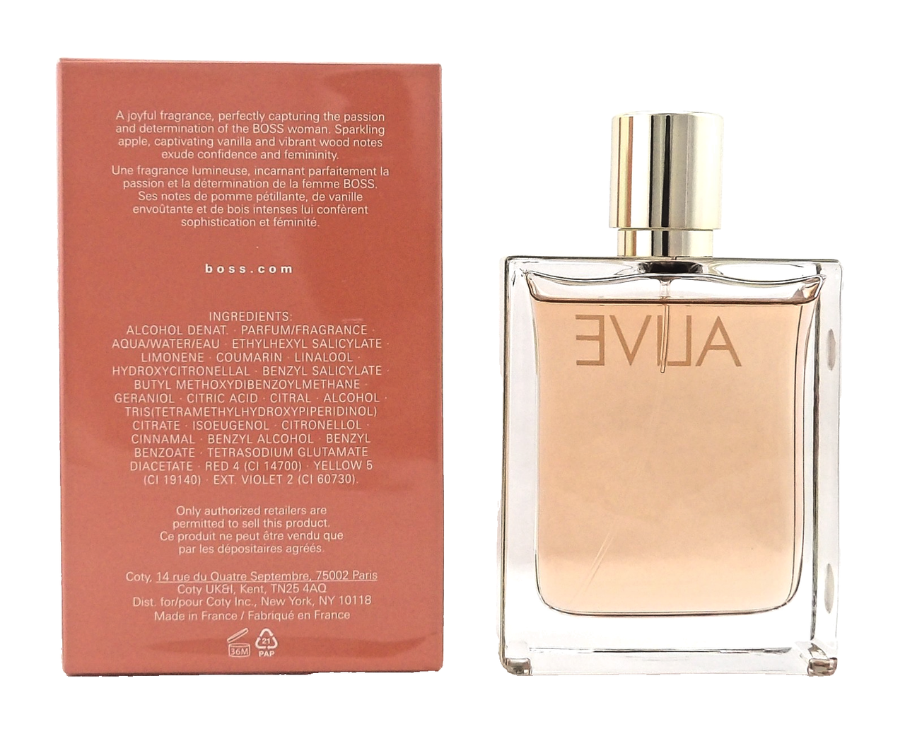 Boss ALIVE by Hugo Boss 2.7 oz. Eau de Parfum Spray for Women. New Sealed Box