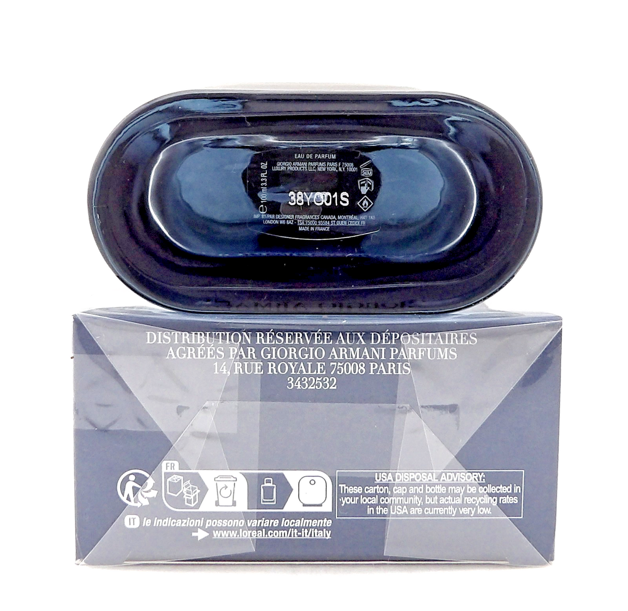 Acqua Di Gio PROFONDO by Giorgio Armani 3.3 oz. EDP Spray for Men New Sealed Box