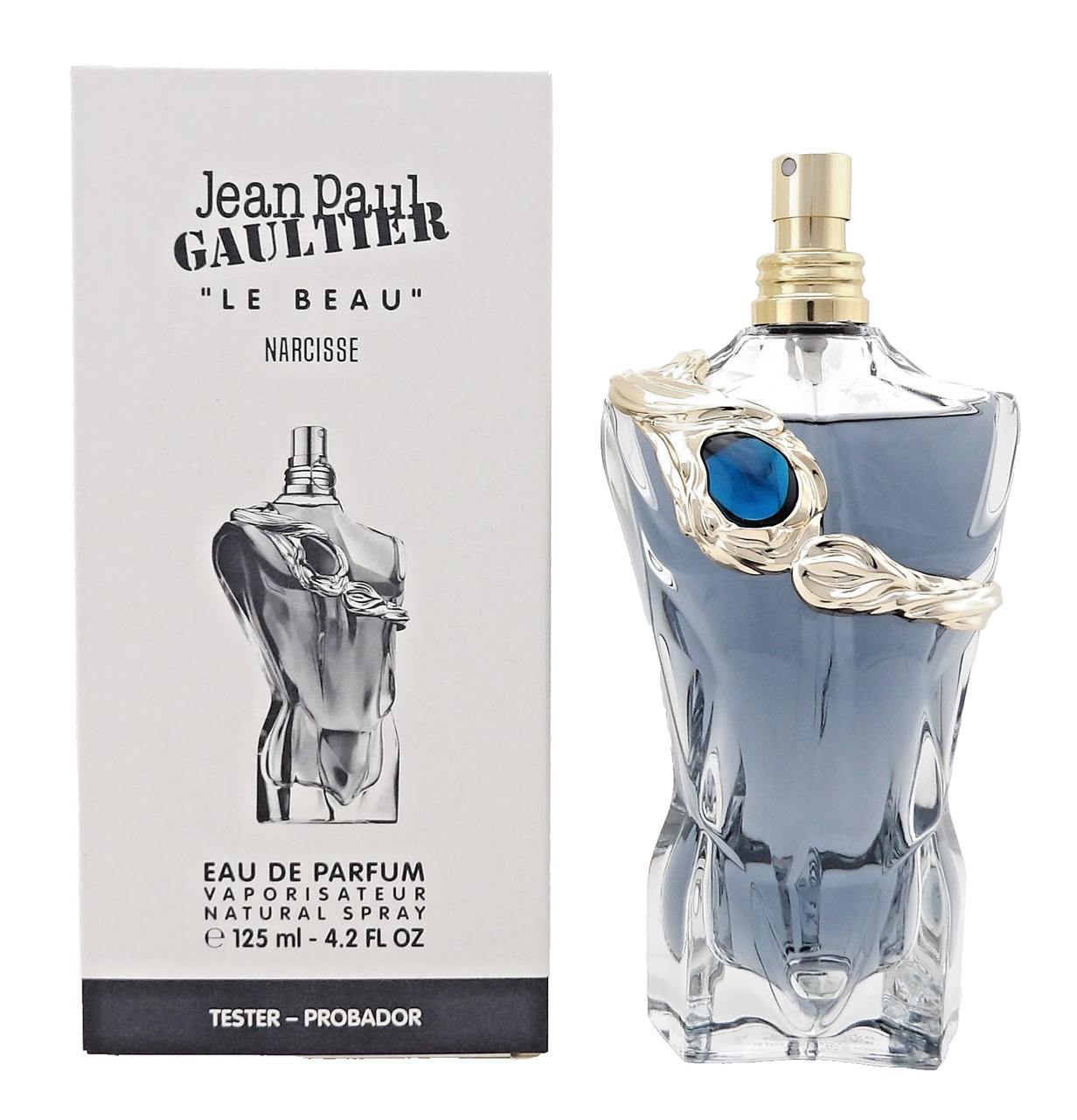 Jean Paul Gaultier Le Beau NARCISSE 4.2 oz/ 125 ml EDP Spray for Men. New Tester