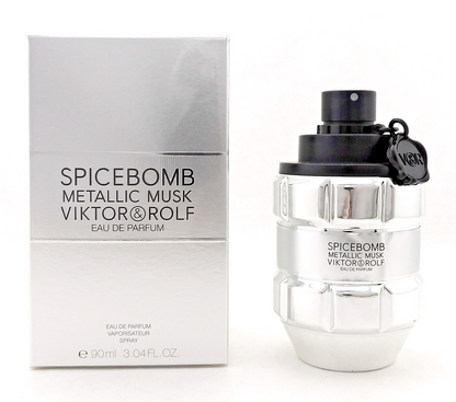 Spicebomb METALLIC MUSK by Viktor & Rolf 3.04 oz EDP Spray for Men. New In Box