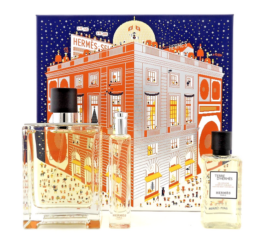 Terre D'Hermes by Hermes 3.3 oz & 15 ml EDT + 1.35 oz Shower Gel. New Men's SET