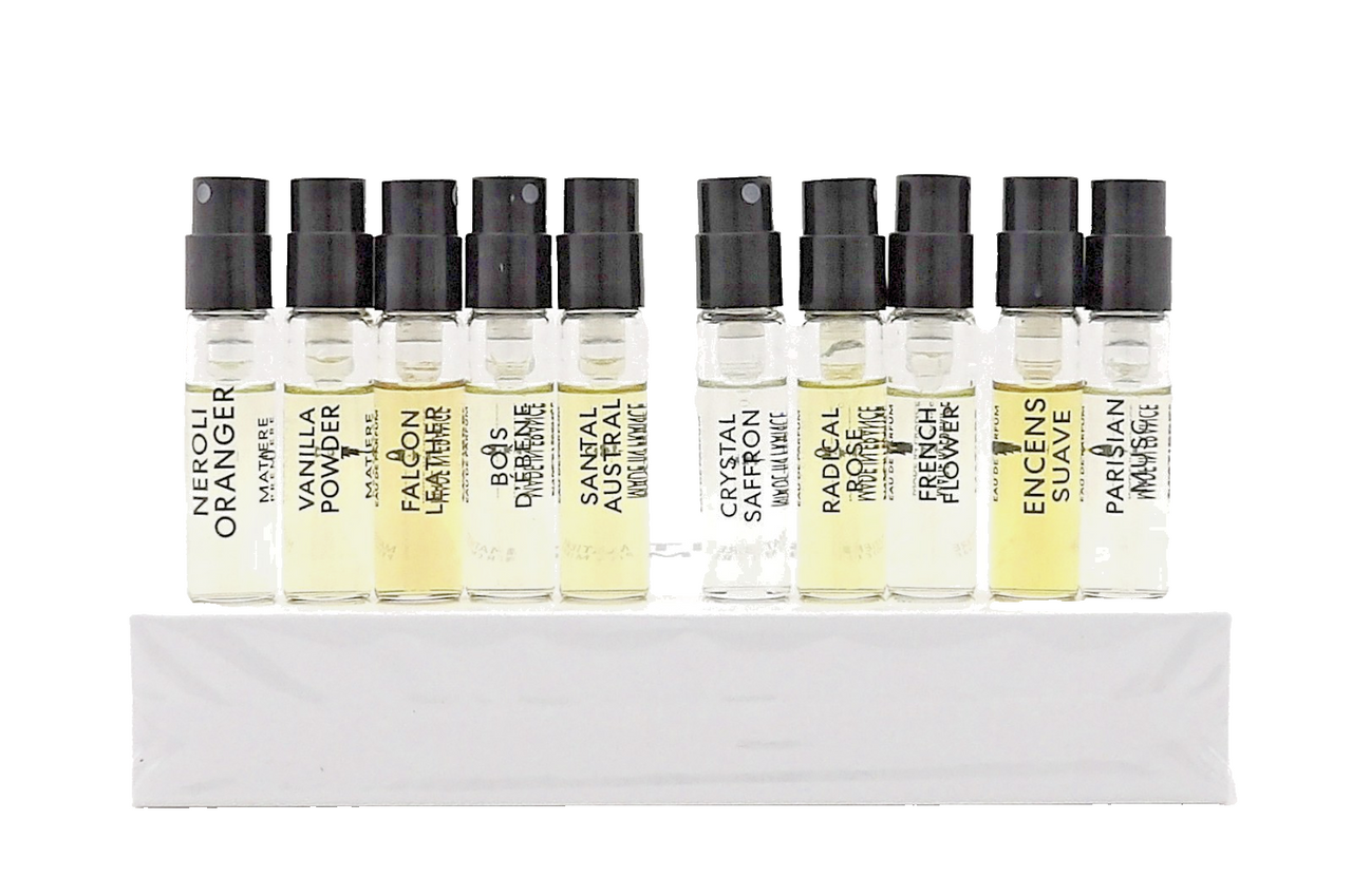 Matiere Premiere Discovery Perfume Sample Set 10 x 0.05oz/1.5ml Spray New in Box