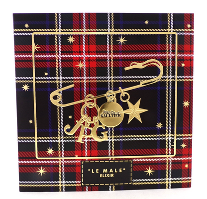 Jean Paul Gaultier LE MALE Elixir 2 Pcs Set: 6.8 oz. & 0.34 oz. Parfum Spray New