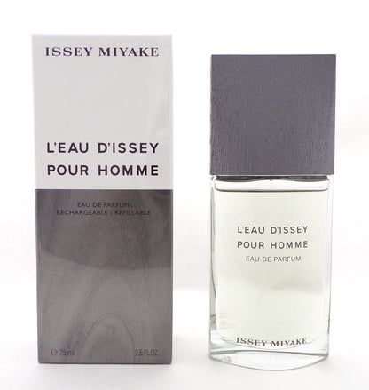 L'eau D'issey Pour Homme 2.5 oz./ 75 ml. Eau de Parfum Refillable Spray Men. New