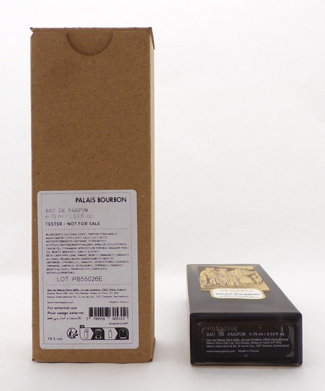 PALAIS BOURBON by Memo Paris 2.53 oz. EDP Spray Unisex Brand New TESTER No Cap