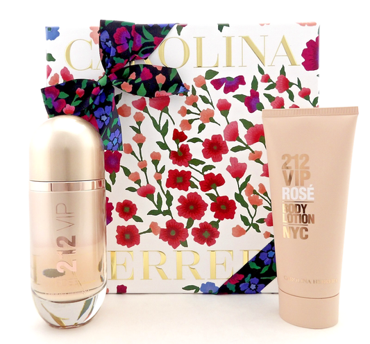212 VIP ROSE by Carolina Herrera 2.7oz EDP Spray+ 3.4oz B/Lotion New Women's SET
