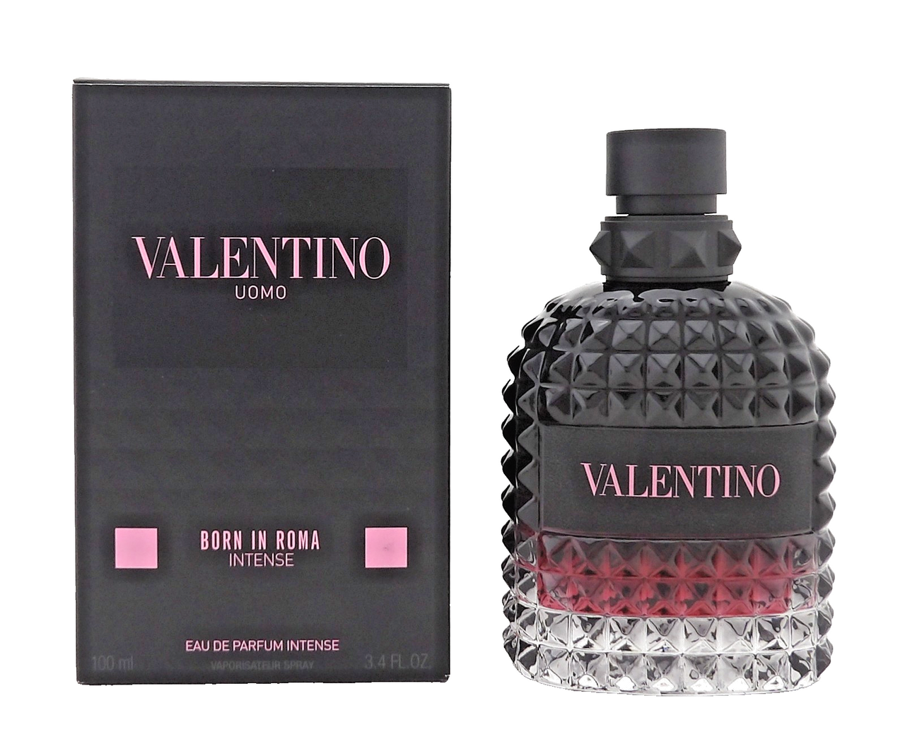 Valentino Uomo Born In Roma INTENSE 3.4 oz EDP Spray for Men. New. NO CELLOPHANE