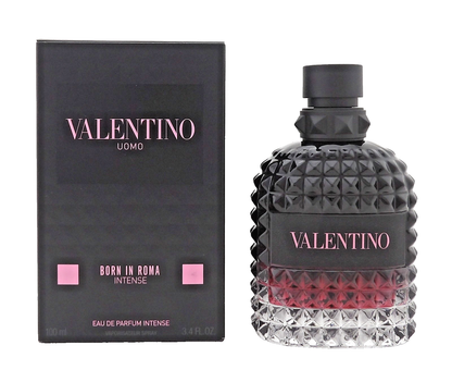 Valentino Uomo Born In Roma INTENSE 3.4 oz EDP Spray for Men. New. NO CELLOPHANE