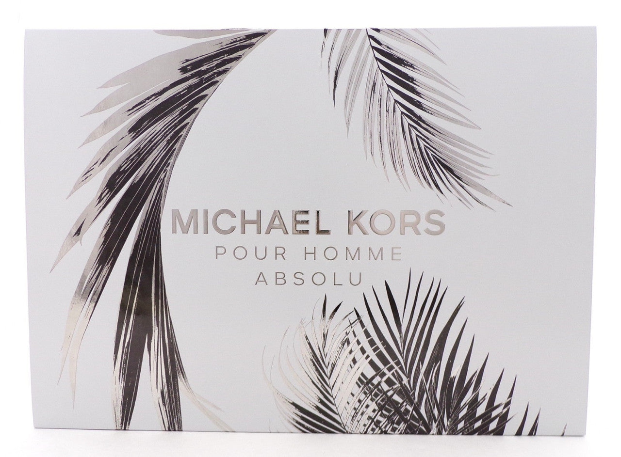 Michael Kors Pour Homme ABSOLU 4 Pcs Set: 3.4 oz. EDP Spray+Travel+Balm+S/Gel