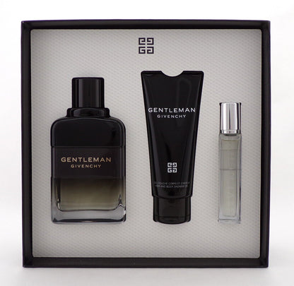 Gentleman Givenchy 3.3oz EDP BOISEE + 12.5ml EDP + 2.5oz SH/Gel. New SET for Men