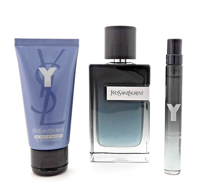 Y by Yves Saint Laurent 3.3oz & 10ml EDP Spray + 1.6oz Shower Gel. New Gift Set