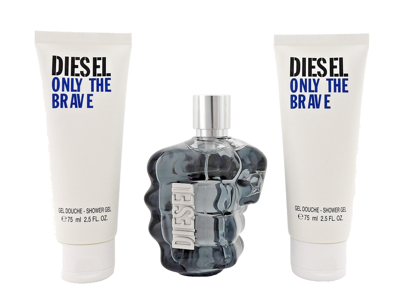 Diesel Only the Brave 4.2 oz. EDT Spray + 2 X 2.5 oz. Shower Gel. New Men's SET