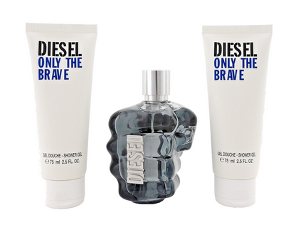 Diesel Only the Brave 4.2 oz. EDT Spray + 2 X 2.5 oz. Shower Gel. New Men's SET