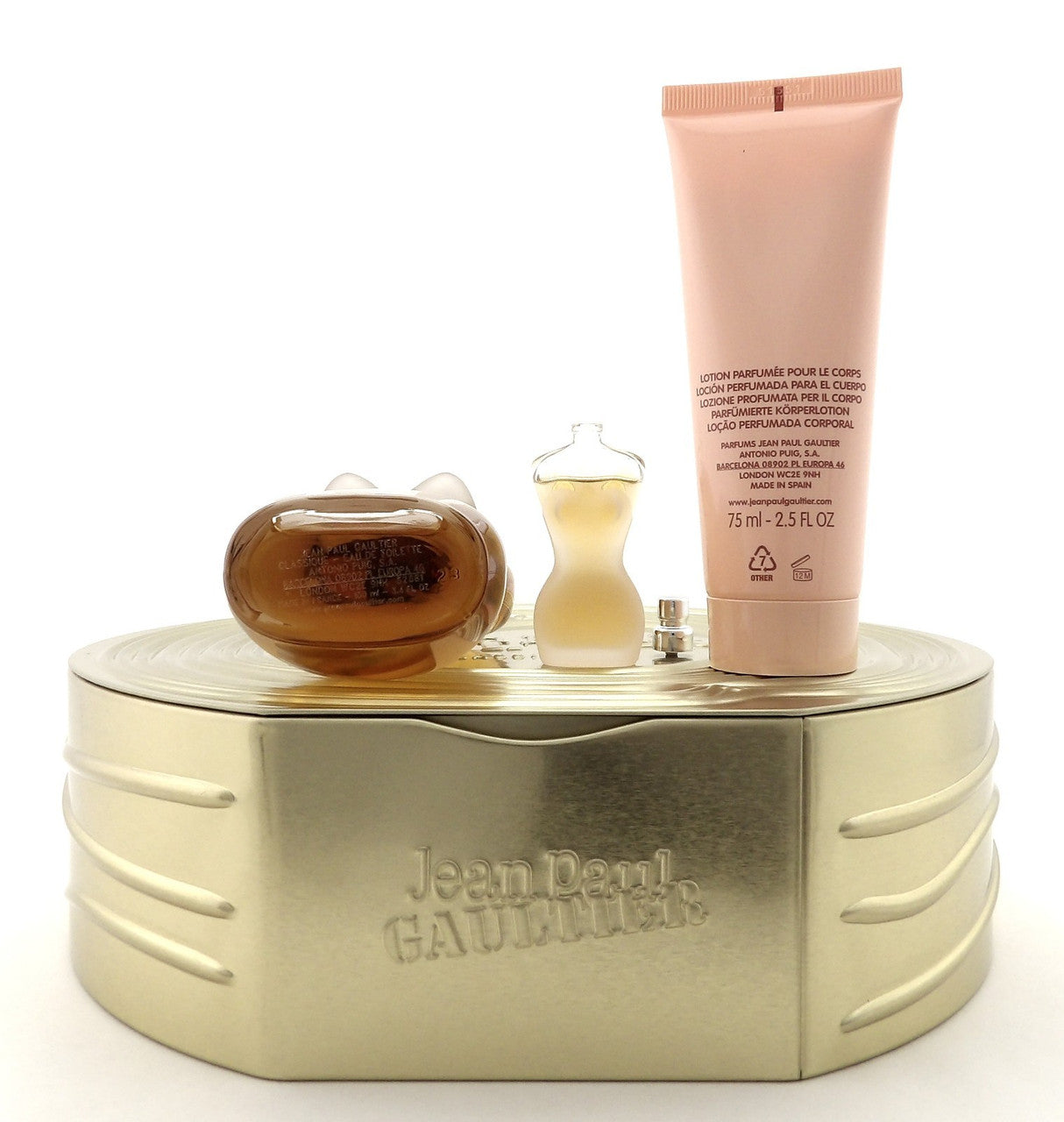 Jean Paul Gaultier CLASSIQUE 3.4 oz & 6 ml EDT + 2.5 oz B/Lotion. New Women' SET