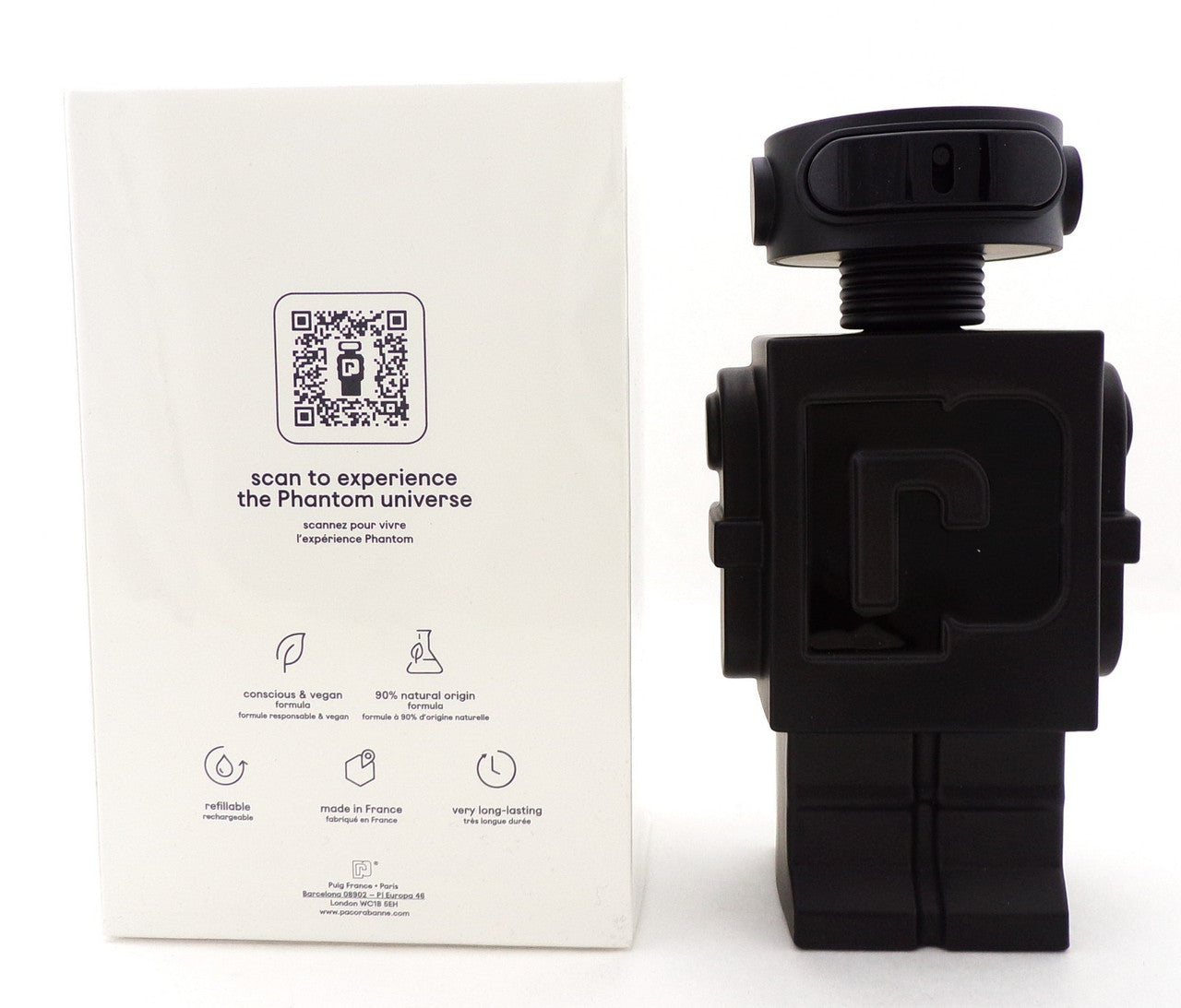PHANTOM by Paco Rabanne 5.1 oz. Parfum Refillable Spray for Men. New Sealed Box