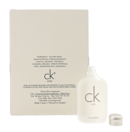 CK One by Calvin Klein 0.5 oz./ 15 ml. Eau de Toilette Splash Unisex. New in Box