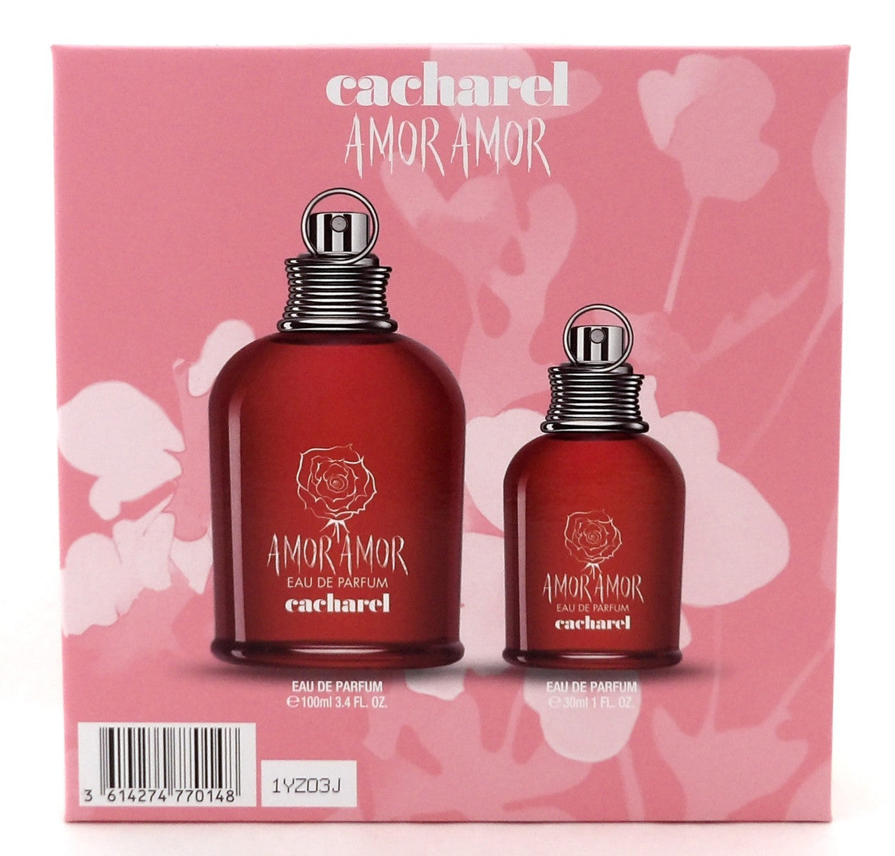 Amor Amor by Cacharel 3.4 oz + 1.0 oz Eau de Parfum Spray. New SET for Women