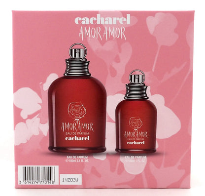 Amor Amor by Cacharel 3.4 oz + 1.0 oz Eau de Parfum Spray. New SET for Women