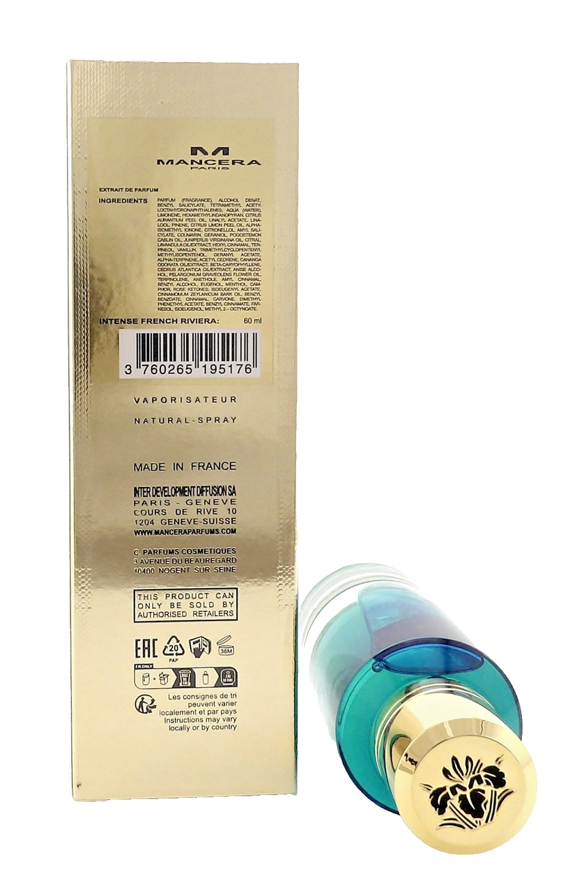 INTENSE FRENCH RIVIERA by Mancera 2.0 oz Extrait de Parfum Spray Unisex. New Box