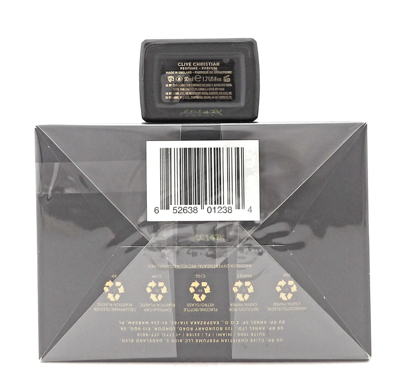 Clive Christian XXI Art Deco Blonde Amber 1.7 oz. Perfume Spray. New DAMAGED Box