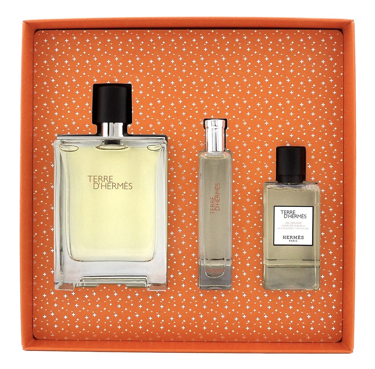 Terre D'Hermes by Hermes 3.3 oz & 15 ml EDT + 1.35 oz Shower Gel. New Men's SET