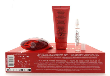 Coach LOVE 3.0 oz. & 0.25 oz. EDP Spray + 3.3 oz. Body Lotion. New SET for Women