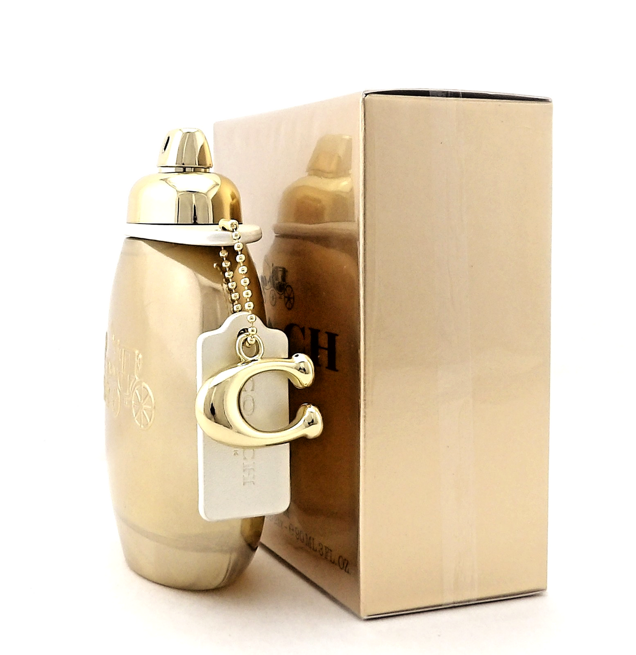 Coach New York GOLD 3.0 oz./ 90 ml. Parfum Spray for Women. New DAMAGED Box