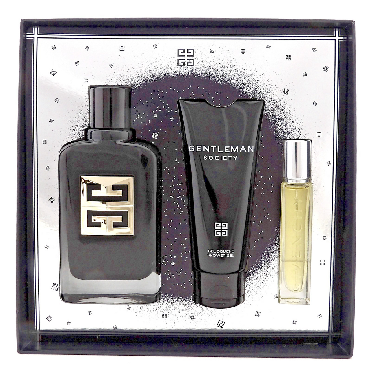 Givenchy Gentleman Society AMBREE 3.3oz & 12.5ml EDP+ 2.5oz S/Gel. New Men's SET