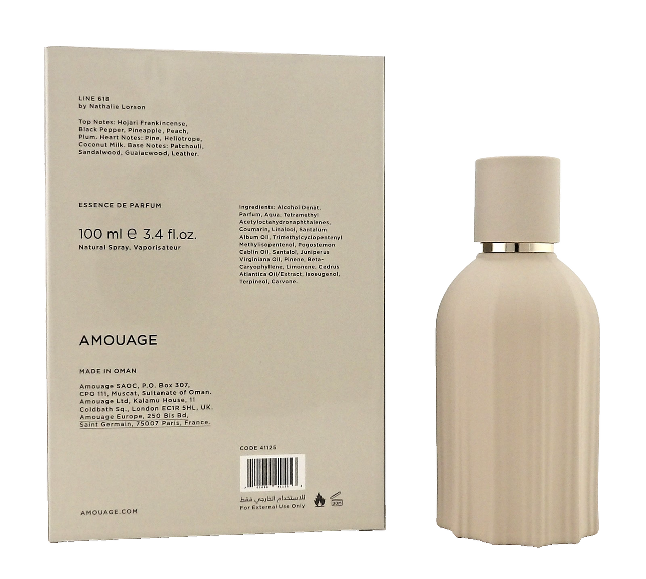 Amouage LINE 618 Essence de Parfum Spray 3.4 oz./ 100 ml. Unisex. New Sealed Box