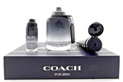 Coach New York for Men 3.3 oz.& 15 ml. EDT Spray + 3.3 oz. Shower Gel. New Set