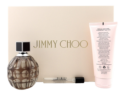JIMMY CHOO by Jimmy Choo 3.3 oz & 0.25 oz EDP Spray + 3.3 oz B/Lotion. New SET
