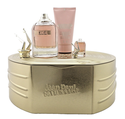 Jean Paul Gaultier SCANDAL 2.7 oz & 6 ml EDP + 2.5 oz B/Lotion. New Women's SET
