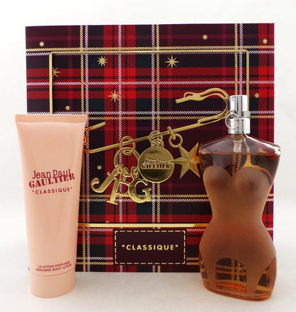 Jean Paul Gaultier CLASSIQUE 3.4 oz EDT Spray + 2.5 oz B/Lotion. New Women' SET
