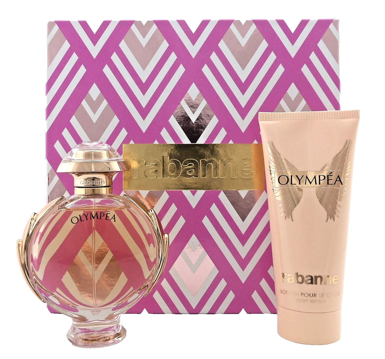 Olympea by Rabanne 2.7oz Eau de Parfum Spray+ 3.4oz Body Lotion. New Women's SET