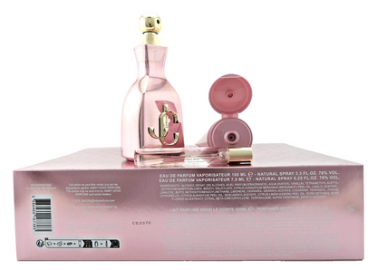 Jimmy Choo I WANT CHOO WITH LOVE 3.3 oz & 0.25 oz EDP + 3.3 oz B/Lotion. New SET