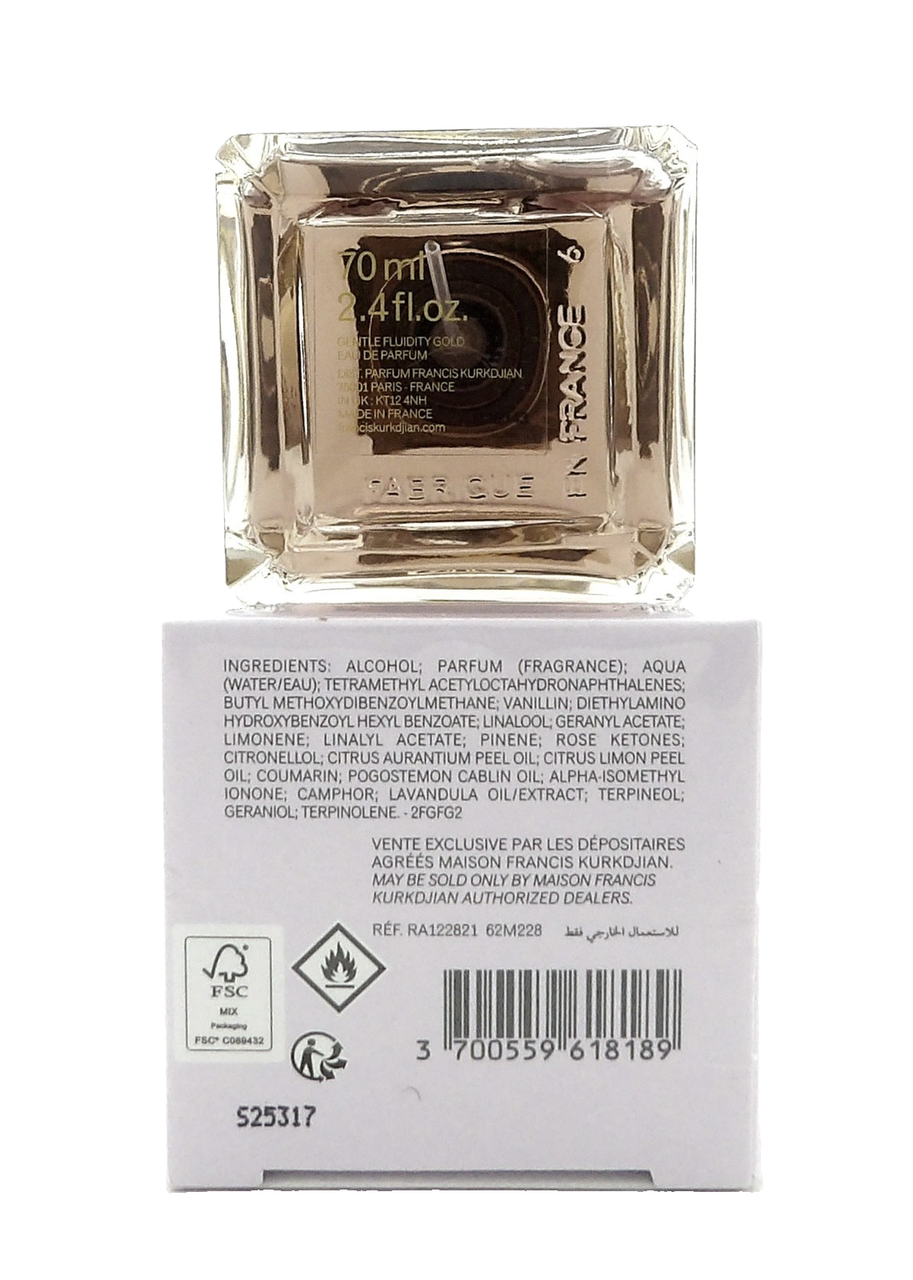 Maison Francis Kurkdjian Gentle Fluidity Gold 2.4 oz EDP Spray Unisex New in Box