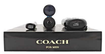 Coach New York for Men 3.3 oz. &  15 ml. EDP Spray + 3.3 oz. Shower Gel. New Set