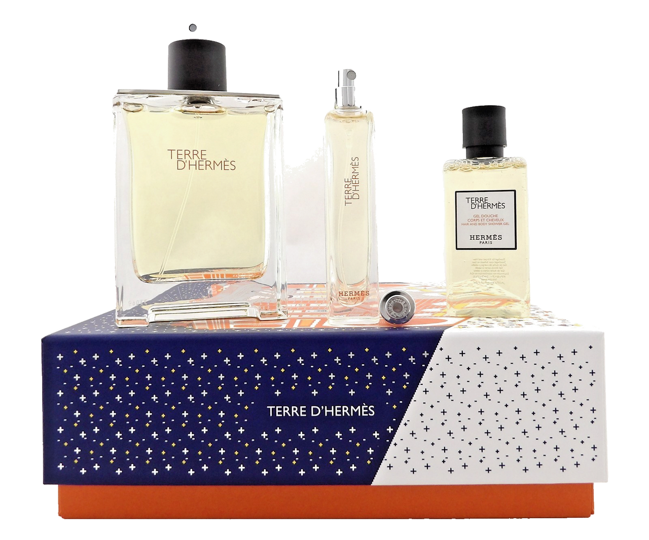 Terre D'Hermes by Hermes 3.3 oz & 15 ml EDT + 1.35 oz Shower Gel. New Men's SET