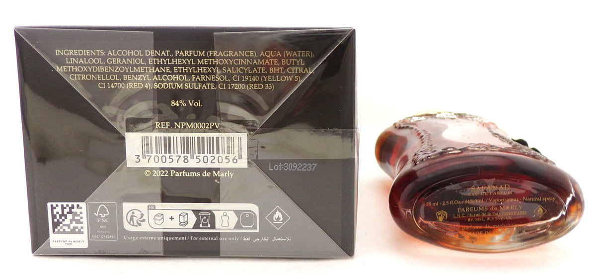 Parfums de Marly SAFANAD 2.5 oz. Eau de Parfum Spray for Women. New Sealed Box