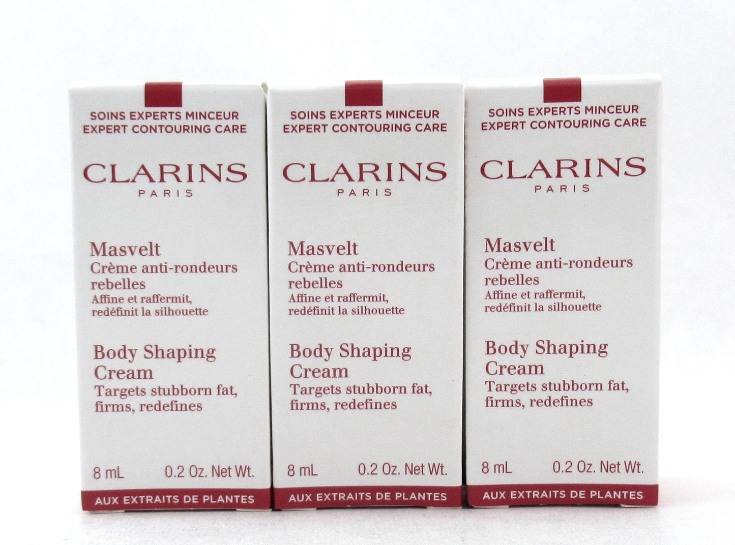 Clarins Body Shaping Cream Travel Mini in the Box 8 ml./0.2 oz. Each. Lot of 6