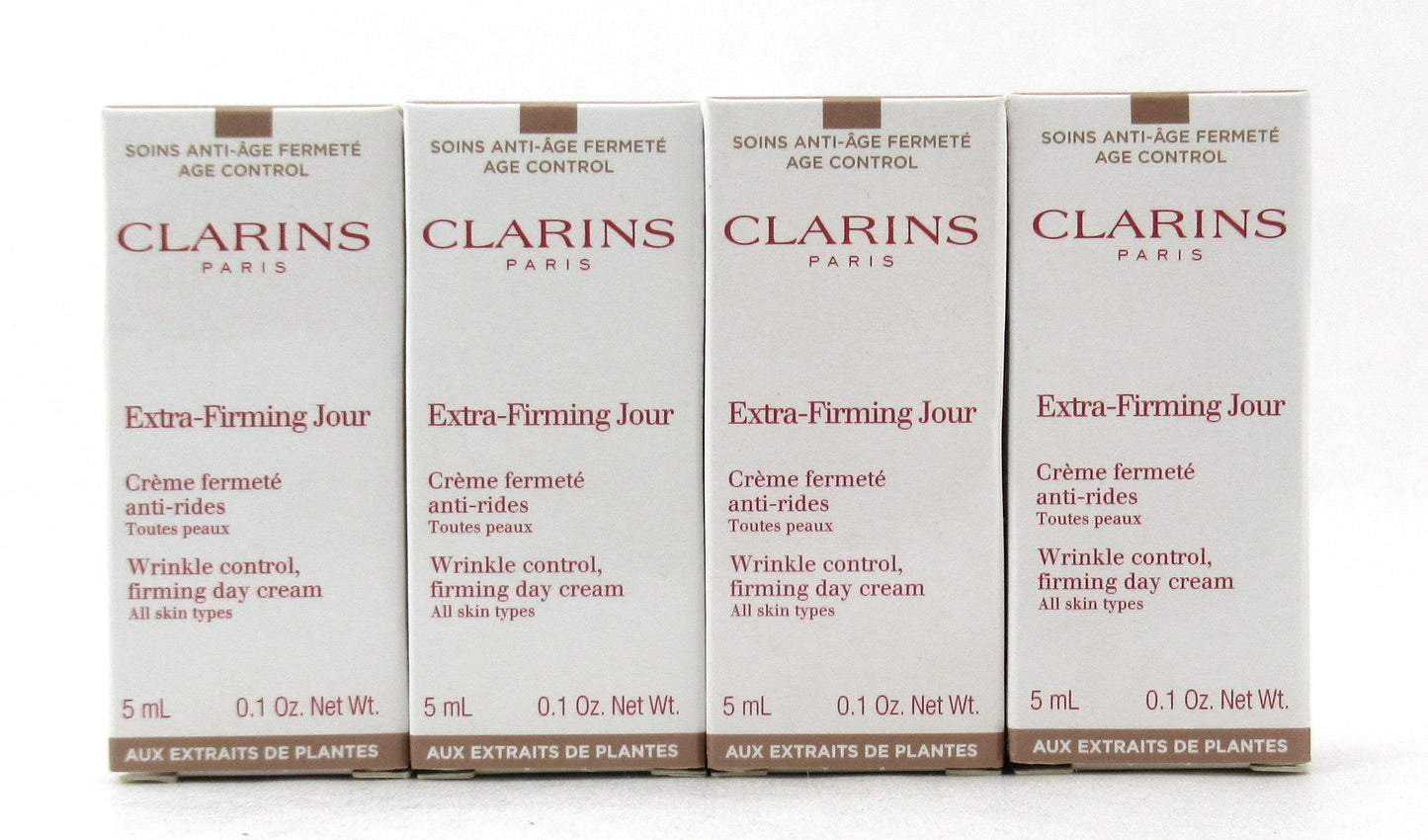 Clarins Extra Firming Day Cream All Skin Types 5 ml./ 0.1 oz. Travel Sample Lot of 7