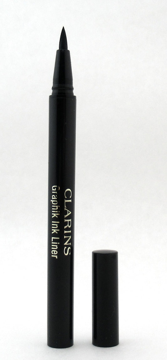 Clarins Graphik Ink Liner Felt Tip Liquid Eyeliner 01Intense Black 0.01 oz. New Tester