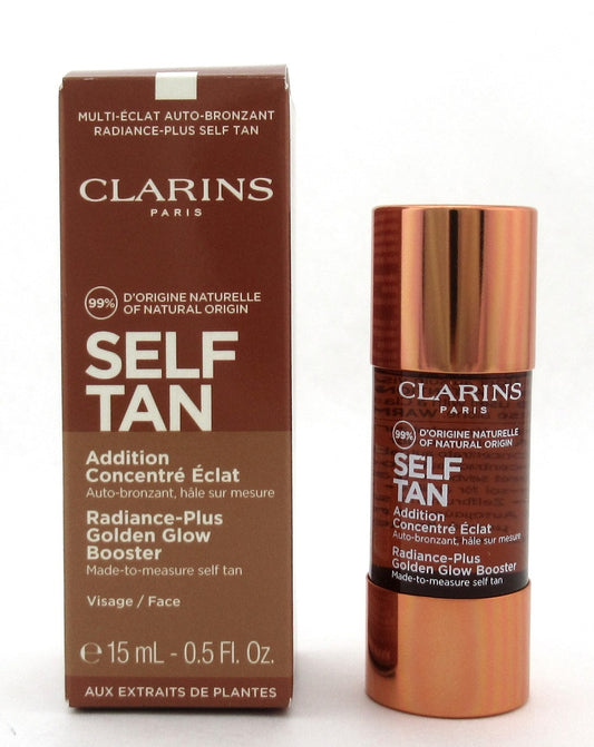 Clarins Self Tan Radiance-Plus Golden Glow Booster for Face 15 ml./ 0.5 oz. New