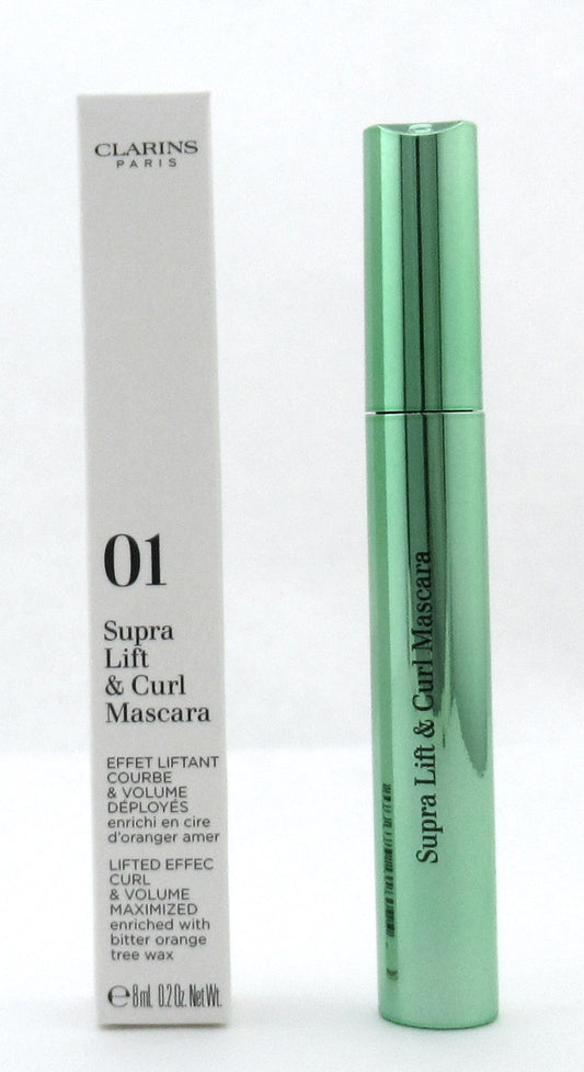 Clarins Supra Lift & Curl Mascara 01 Intense Black 8 ml./ 0.2 oz. New Tester