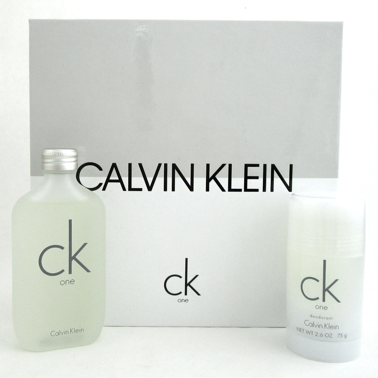 CK One by Calvin Klein 3.4 oz. EDT Spray + 2.6 oz. Deo Stick. Unisex. New SET.