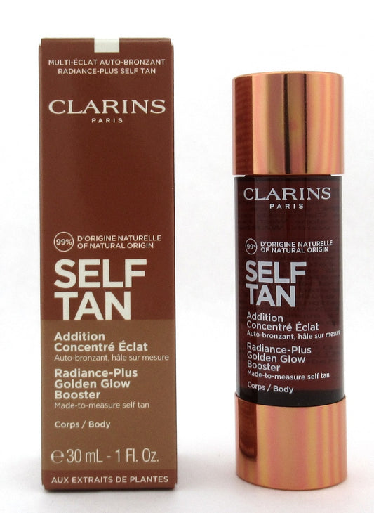 Clarins Self Tan Radiance-Plus Golden Glow Booster for Body 30 ml./ 1.0 oz. New