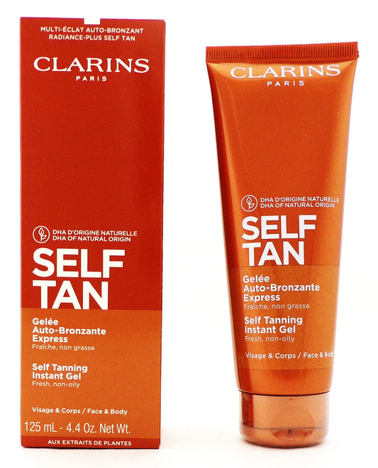 Clarins SELF TAN Self Tanning Instant Gel 4.4 oz./ 125 ml. New Packaging