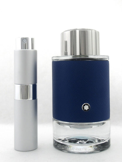 Rebottled: Montblanc Explorer Ultra Blue EDP Refillable Spray 0.27 oz./ 8 ml.