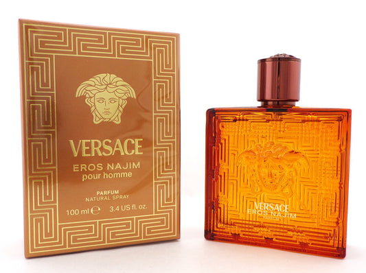Versace Eros NAJIM Pour Homme 100 ml./3.4 oz. PARFUM Spray New in Sealed Box